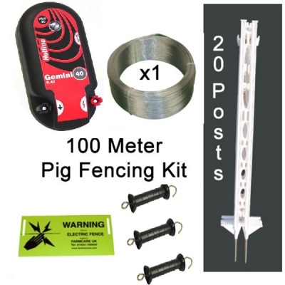 Pig Electric Fence Kit  - 100 Metres